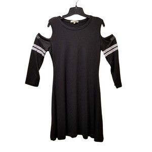 Wishful Park Black Cold Shoulder Dress Size L